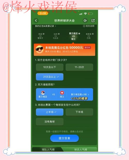 如何选择人气最高的世界杯竞猜软件